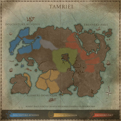 Karte der Provinz Tamriel