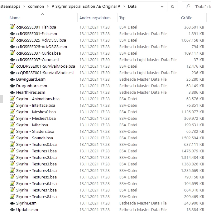 Update to Skyrim AE delivered files before activated key for payed addons 2.jpg