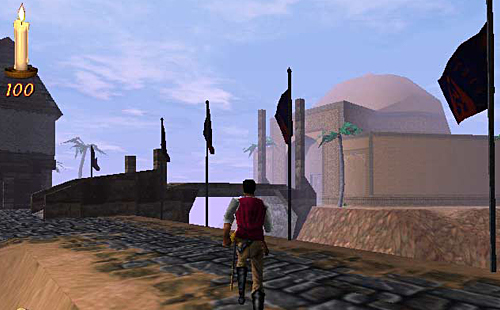 Blick auf den Palast