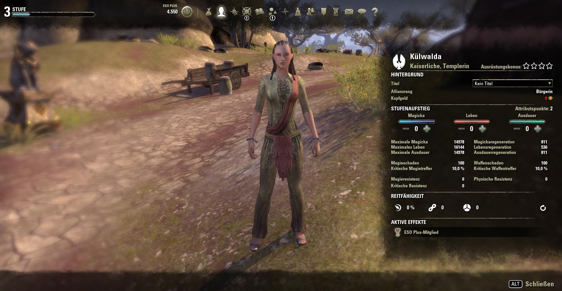 Eso neuer Charakter | ElderScrollsPortal.de