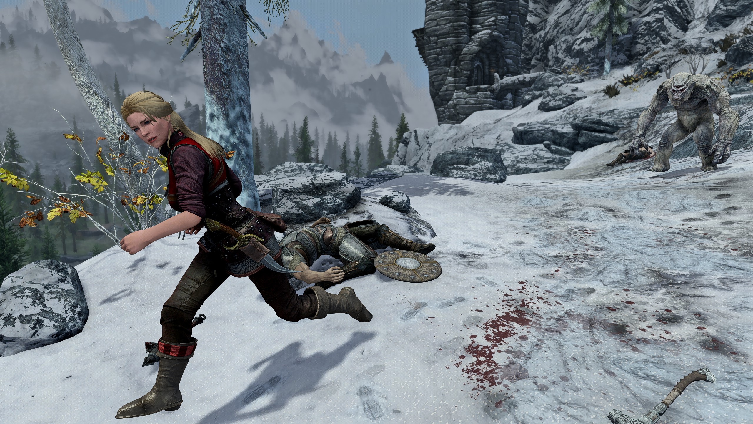 Skyrim, Fragya, Szene