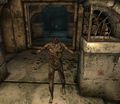 Ein kopfloser Zombie in den Hallen
