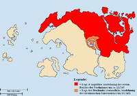 Das erste nordische Reich (rot)