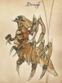 Zeichnung eines Dreugh aus Cyrodiil