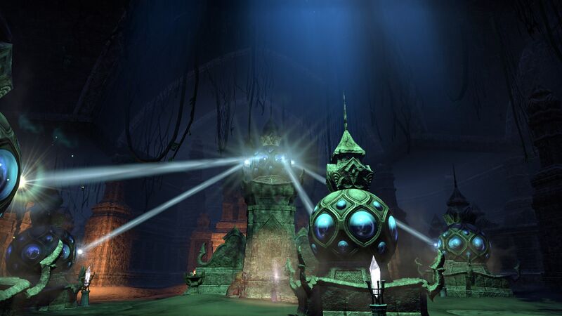 Datei:ESO Halbebene von Jode - Reflektoren im Tempel.jpg