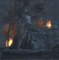 Die Statue von Antus Pinder