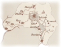 Karte einiger Wegschreine in Cyrodiil